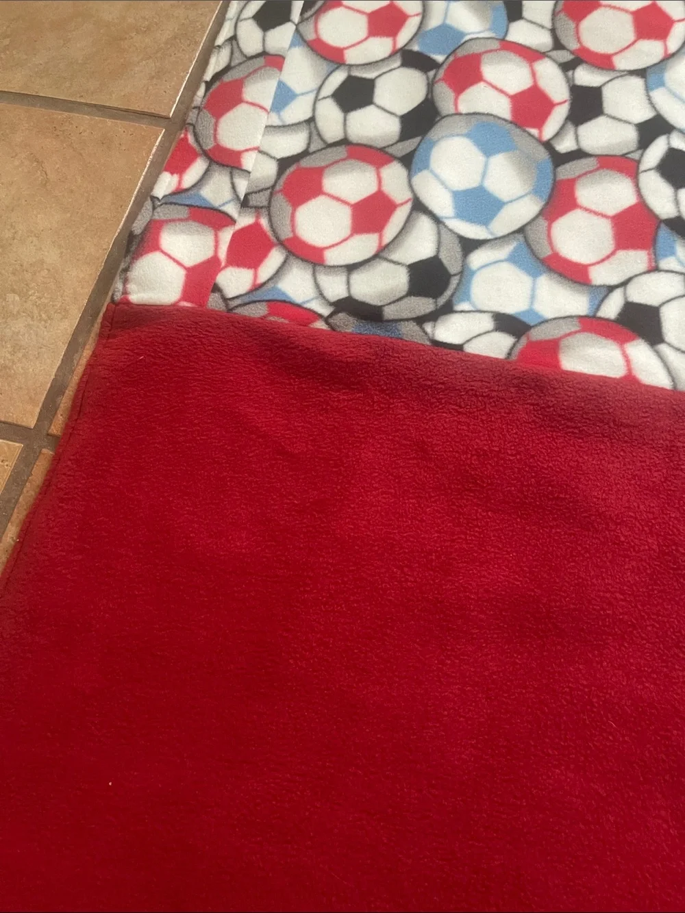 Unique handmade Patchwork Kids Blanket - Multicolor Quilted Squares